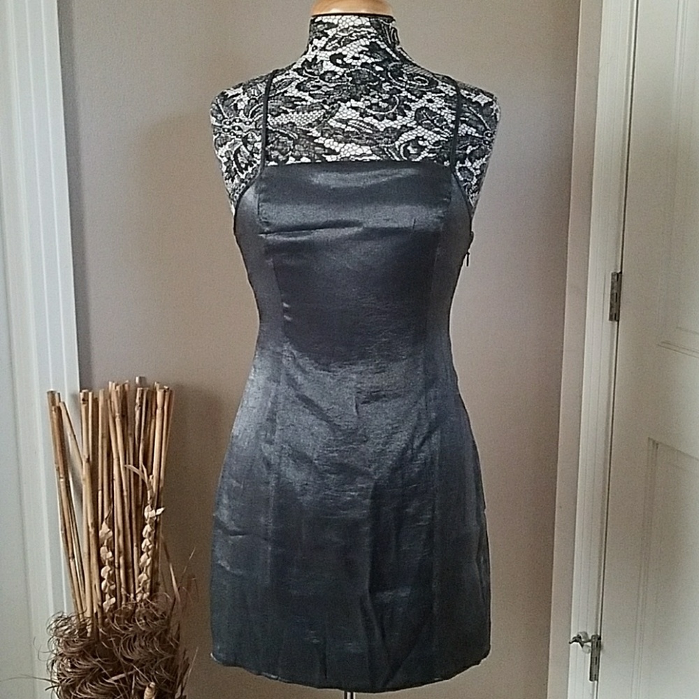 BCBG Generation silver metallic dress, size 6